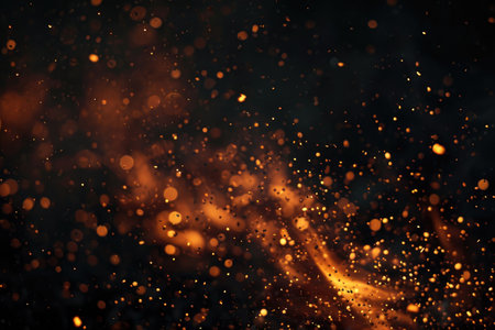 Fuel your creative projects with this vibrant image of flames on a bold black background, adding intensity to your designs.の素材