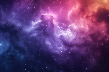 A mesmerizingly colorful galaxy, perfect for your designs related to astronomy.の素材