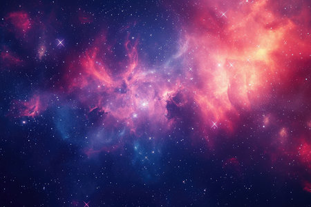 A mesmerizingly colorful galaxy, perfect for your designs related to astronomy.の素材