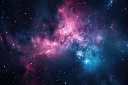 A mesmerizingly colorful galaxy, perfect for your designs related to astronomy.の素材