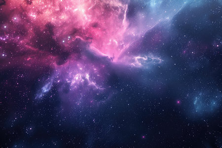 A mesmerizingly colorful galaxy, perfect for your designs related to astronomy.の素材