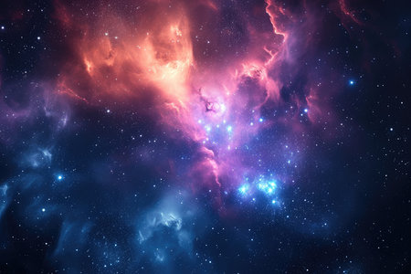 A mesmerizingly colorful galaxy, perfect for your designs related to astronomy.の素材