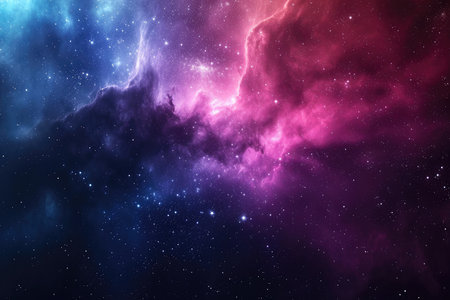 A mesmerizingly colorful galaxy, perfect for your designs related to astronomy.の素材