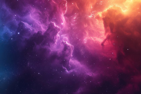 A mesmerizingly colorful galaxy, perfect for your designs related to astronomy.の素材