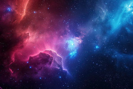 A mesmerizingly colorful galaxy, perfect for your designs related to astronomy.の素材
