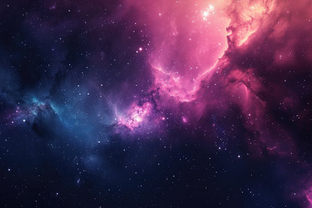 A mesmerizingly colorful galaxy, perfect for your designs related to astronomy.の素材