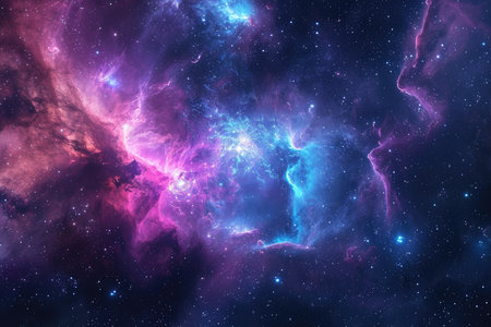 A mesmerizingly colorful galaxy, perfect for your designs related to astronomy.の素材