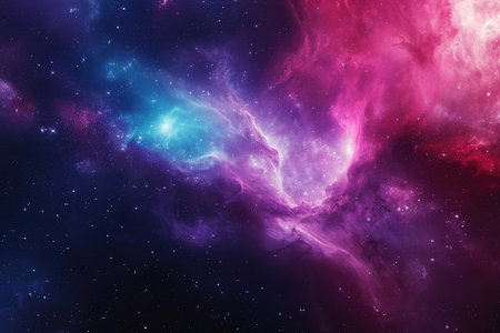 A mesmerizingly colorful galaxy, perfect for your designs related to astronomy.の素材