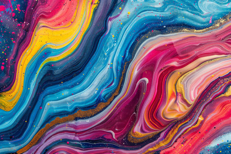 The design picture of Abstract waves of color and energy is perfect for your creative designs.の素材