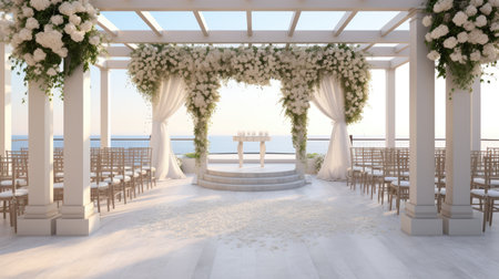 This picture is very suitable for wedding backgrounds for your creative projects with a white color ambiance.の素材