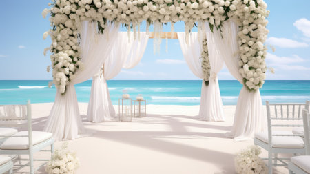 This picture is very suitable for wedding backgrounds for your creative projects with a white color ambiance.の素材