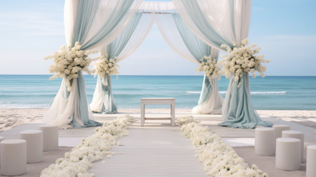 This picture is very suitable for wedding backgrounds for your creative projects with a white color ambiance.の素材