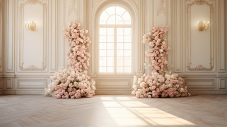 This picture is very suitable for wedding backgrounds for your creative projects.の素材