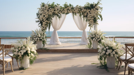 This picture is very suitable for wedding backgrounds for your creative projects with a white color ambiance.の素材