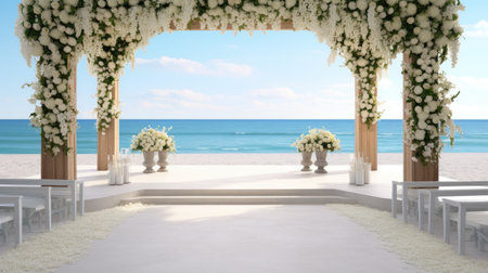 This picture is very suitable for wedding backgrounds for your creative projects with a white color ambiance.の素材