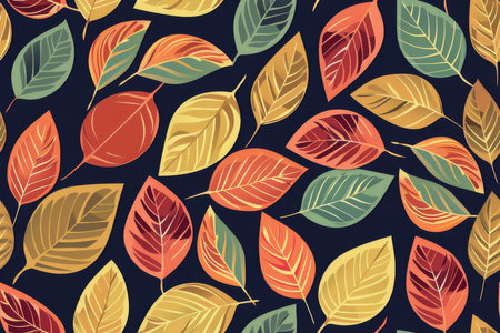 Trendy seamless tropical pattern with exotic leaves and plants jungleの素材