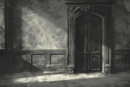 simple and clean backdrop, vintage gaame concept art, highly detailed, illustration in the style of Atey Ghailan and Greg Rutkowski and daniel f gerhartz, copy space --no person, people, human, animals, cable, birds --ar 3:2 Job ID: a52ffd73-b10c-4ac2-90ac-83520ea21234の素材