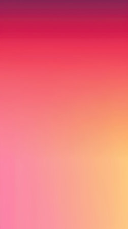 A simple, digital, abstract background featuring a smooth, soft gradient from pink to yellow.の素材