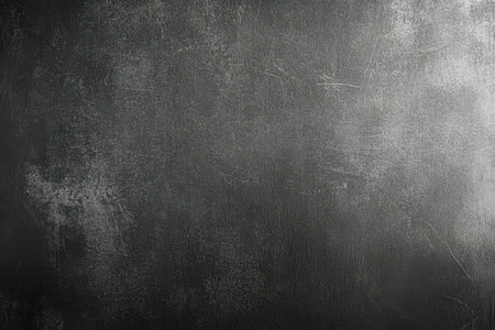 A close-up view of a black surface with a rough and uneven texture, showing cracks and scratches.の素材