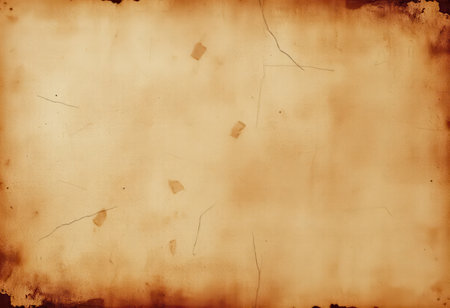 A close-up of an aged and burnt paper surface with a textured and distressed appearance.の素材