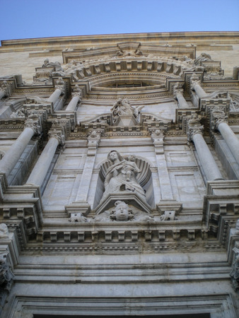 GIRONA, SPAIN - JULY 1  View of Girona - Cathedralの写真素材