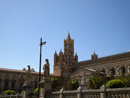 Cathedral Maria Santissima Assuanta of Palermo in Sicilyの写真素材