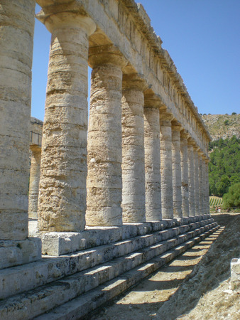 Ancient Greek temple in Selinunte in Sicily, Italy の写真素材