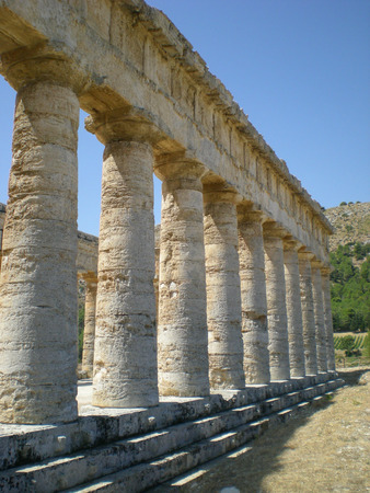 Ancient Greek temple in Selinunte in Sicily, Italy の写真素材