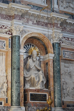 basilica Santa Maria maggiore - Rome - insideのeditorial素材