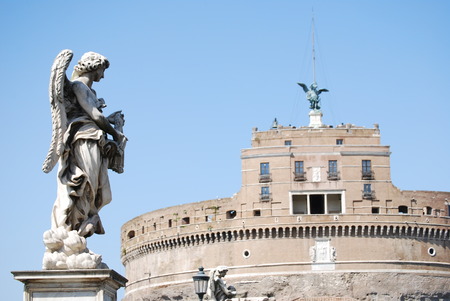 View of Castel Sant Angelo Rome, Italyのeditorial素材