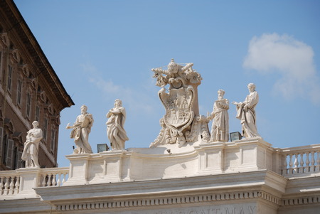 Vatican Saint Peter s Square in Vatican Cityの写真素材