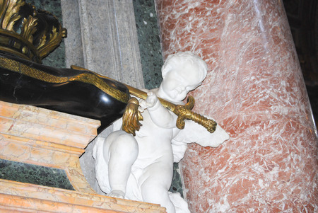 Vatican - interior of famous Saint Peter s Basilicaの写真素材