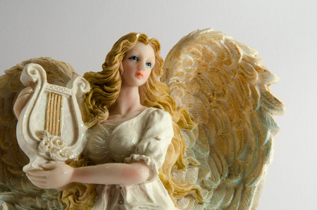 Angel isolated on whiteの写真素材