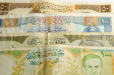 Syrian pound backgroundの写真素材