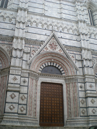 Cathedral of Siena in Italyの写真素材
