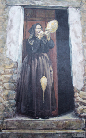 Wall painting murals in Fonni, Sardinia, Italyのeditorial素材