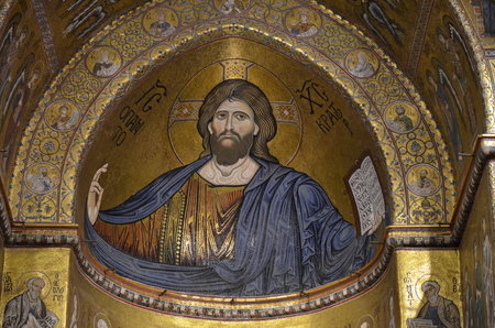 Interiors of the Monreale Cathedral in Sicilyのeditorial素材