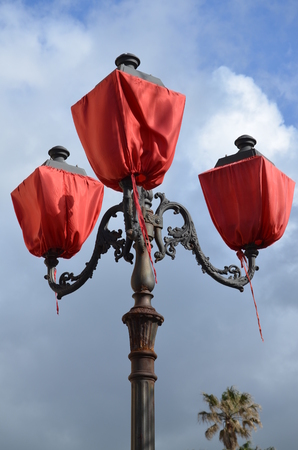 Alghero old town, sardinia, Italyの写真素材