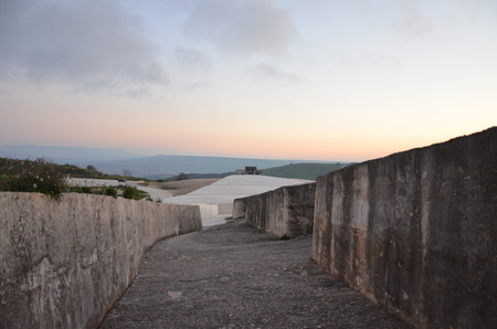 Gibellina, Italy - Cretto by Burri, concrete work of art in western Sicilyの写真素材