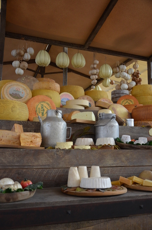 cheese exposed in Expo universal expositionのeditorial素材