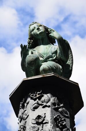 Old cemetery in the heart of the city of Kassel, Germanyの写真素材