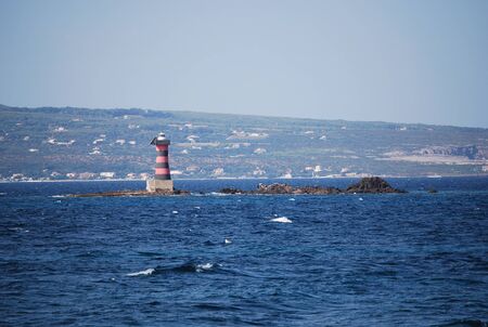 A View of Portoscuso, Sardiniaの写真素材