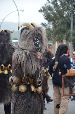 Traditional masks of Sardiniaの写真素材