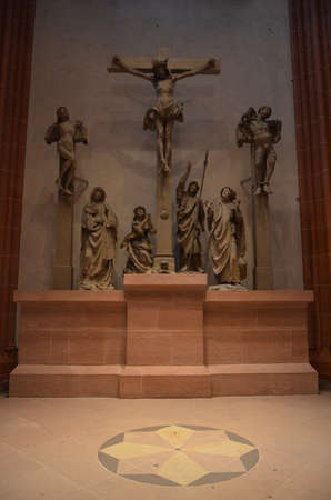 Frankfurt Cathedral Kaiserdon St Bartholomaus in Germanyのeditorial素材