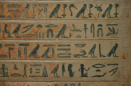 Exhibition of mummies, artifacts and Egyptian finds at the Egyptian Museum of Turinのeditorial素材