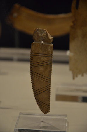 Exhibition of mummies, artifacts and Egyptian finds at the Egyptian Museum of Turinのeditorial素材