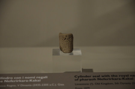Exhibition of mummies, artifacts and Egyptian finds at the Egyptian Museum of Turinのeditorial素材