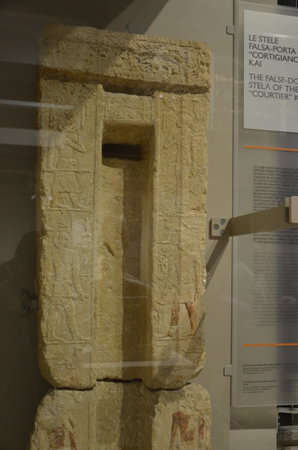 Exhibition of mummies, artifacts and Egyptian finds at the Egyptian Museum of Turinのeditorial素材