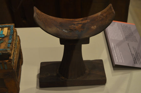 Exhibition of mummies, artifacts and Egyptian finds at the Egyptian Museum of Turinのeditorial素材
