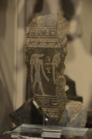 Exhibition of mummies, artifacts and Egyptian finds at the Egyptian Museum of Turinのeditorial素材